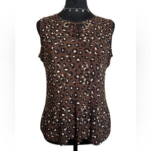 Tommy Hilfiger Woman’s Medium Sleeveless Leopard Print Tank-Top